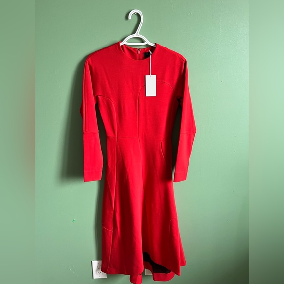 ✨COS NEVER WORN Red cocktail high-low dress✨ - Picture 1 of 8